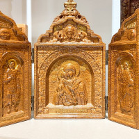 икона триптих закрывающая