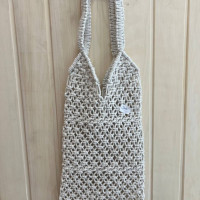авоська макраме белая