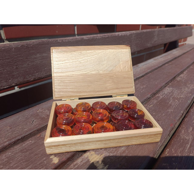 янтарные Шашки нарды со шкатулкой